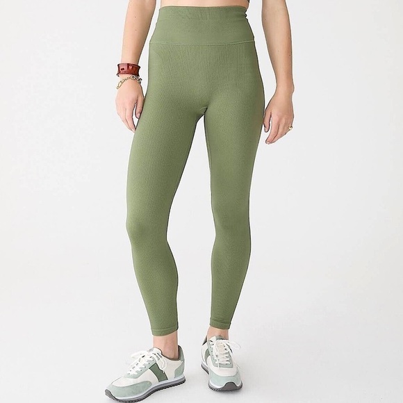 J. Crew High Rise Ribbed Leggings - Picture 3 of 8